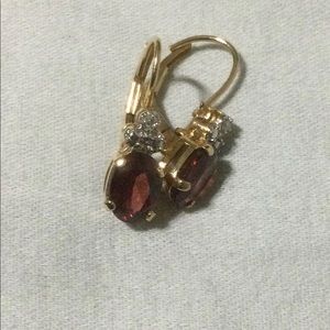 Garnet earings